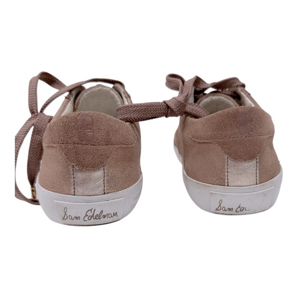 Sam Edelman Women\'s Baylee Sneaker pink metallic size 7.5
